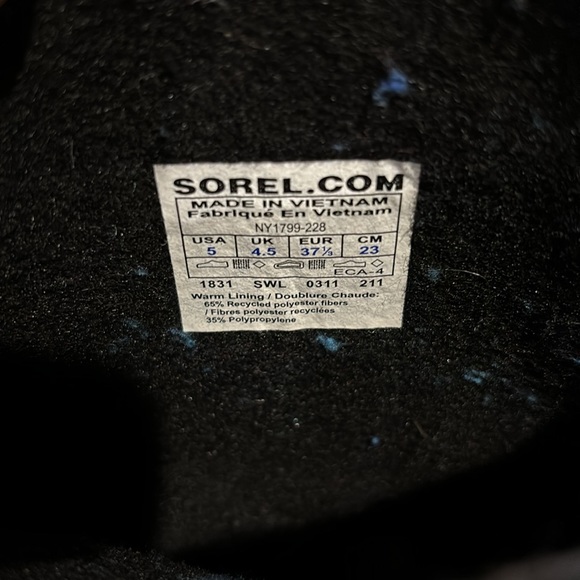 Sorel Men's Winter Snow Boots with Warm Lining NY1799-228 in Brown/Maroon  Sz 5 - Picture 6 of 9